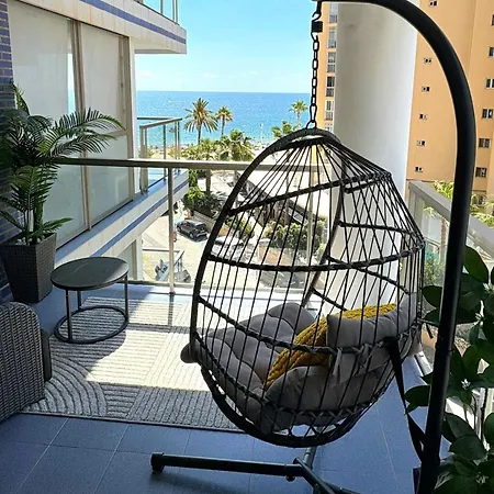 Oceana Beachfront Apartment - Sea Views, Pool & Spa